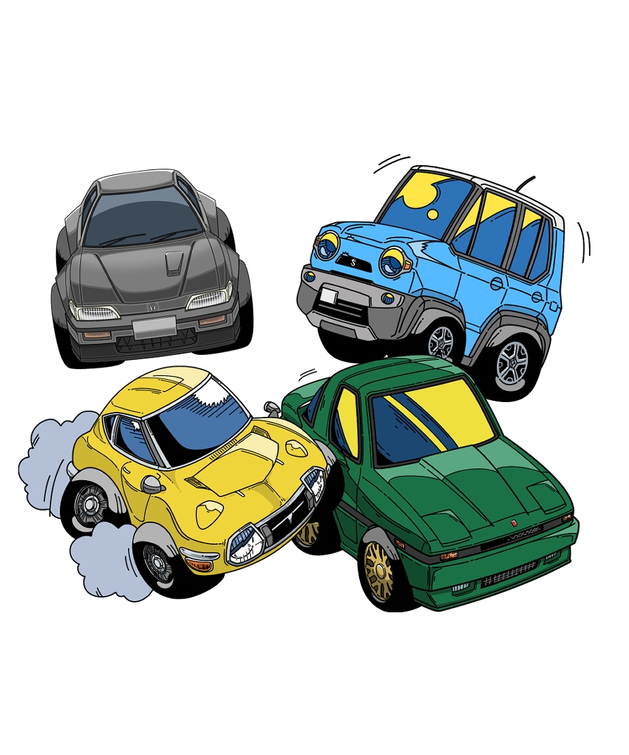 キュートな車のイラスト描きます アイコンや名刺、ちょっとした挿絵等に是非! イメージ10