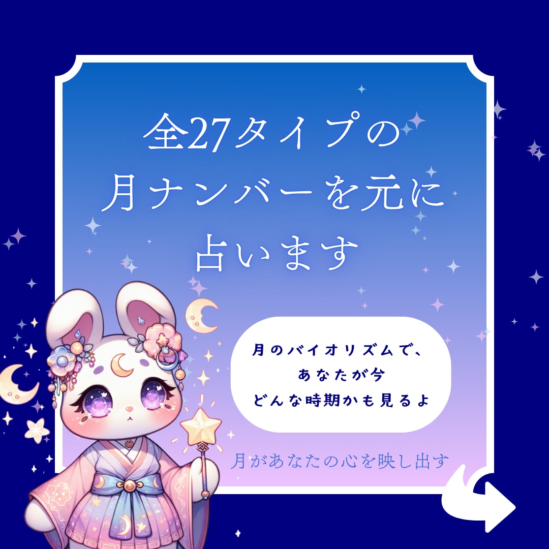 生まれた時の月の満ち欠けであなたの才能占います あなたの心に寄り添う、月とカードからのメッセージ イメージ2