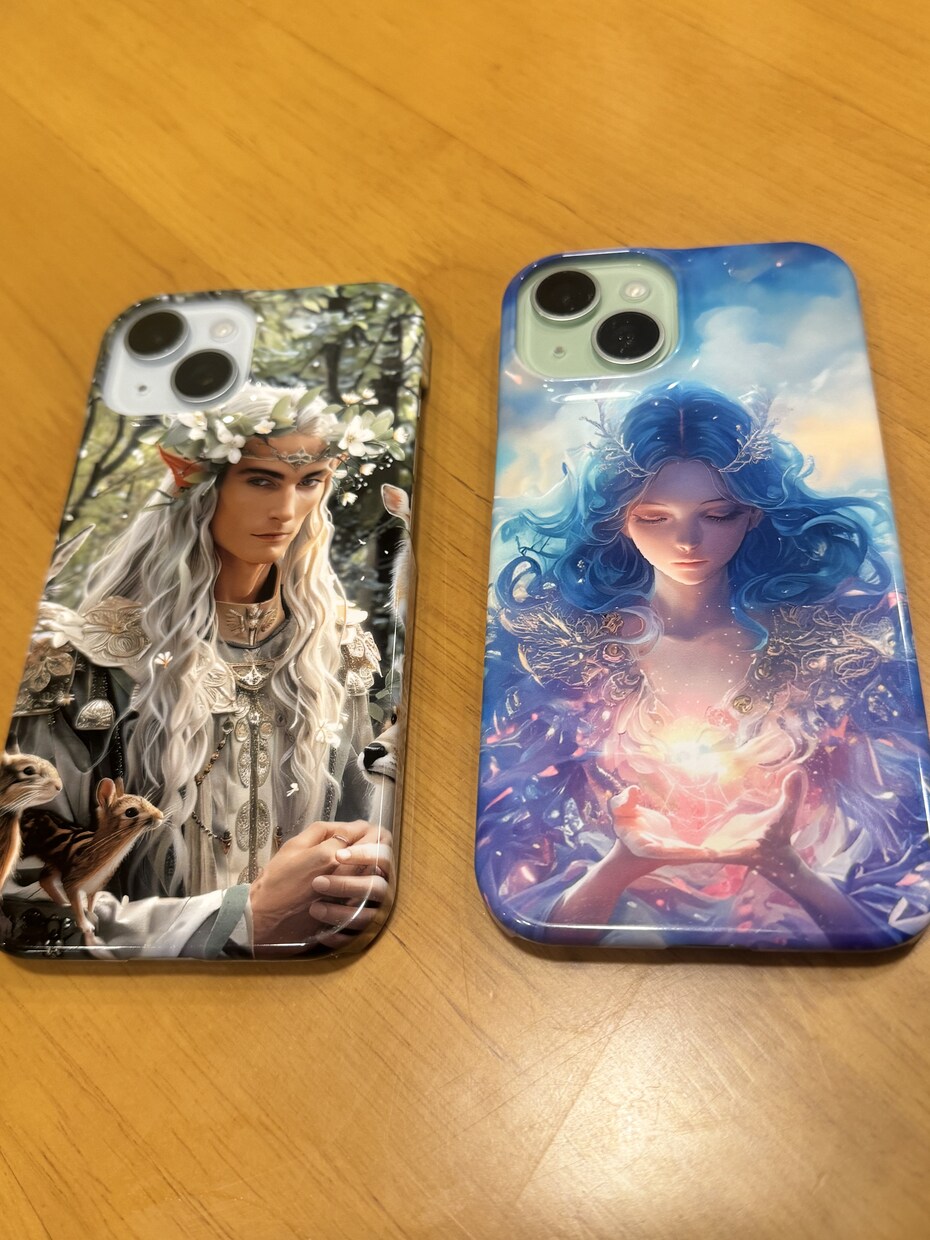 男神女神アートスマホケースデザインします 貴方だけのオリジナルスマホケース イメージ1