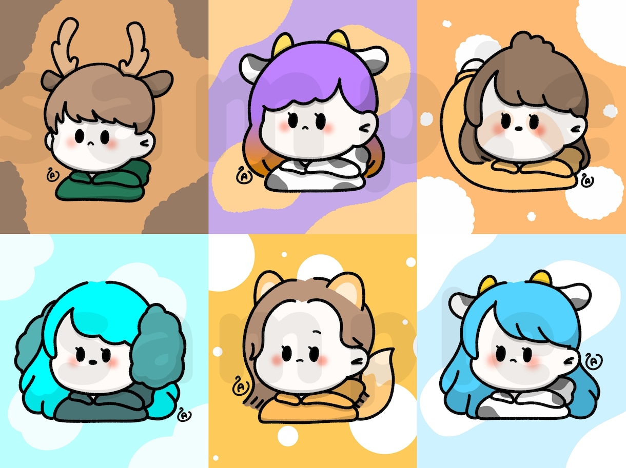 ゆるかわいいSNSアイコンを描きます あなただけの、かわいいアイコンを描きます！ イメージ2