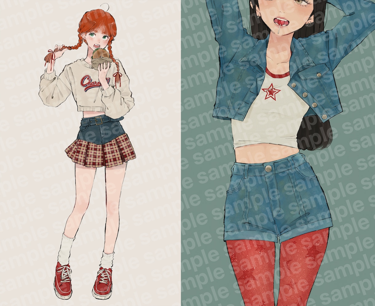 アンニュイで雰囲気のあるイラスト描きます ⭐︎アイコン, サムネイルetc. お気軽にご相談下さい！ イメージ5