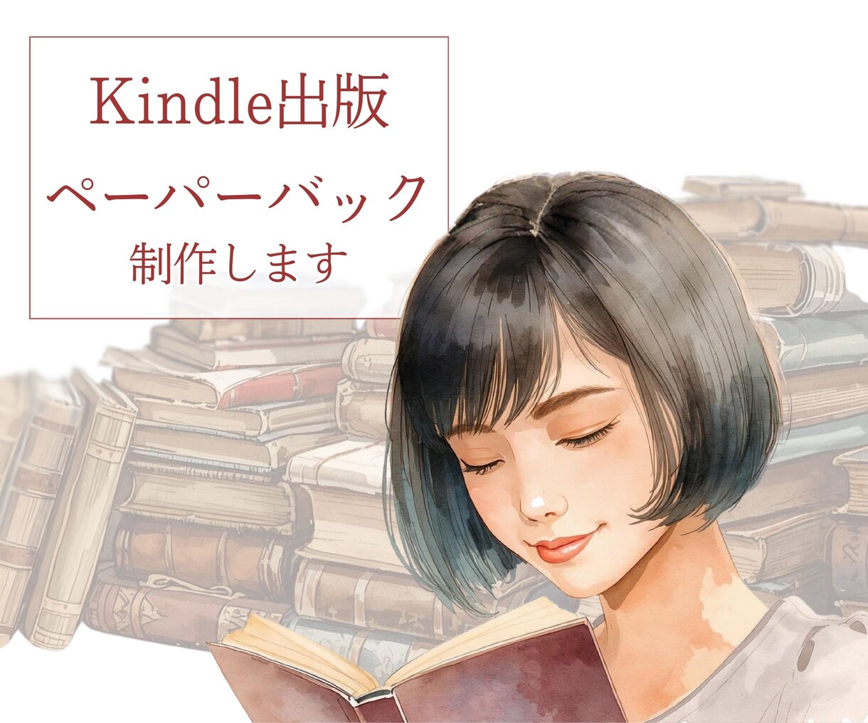 あなたのKindle本をペーパーバック化します 出版したKindle本を手元に…という方に向けたサービス イメージ1