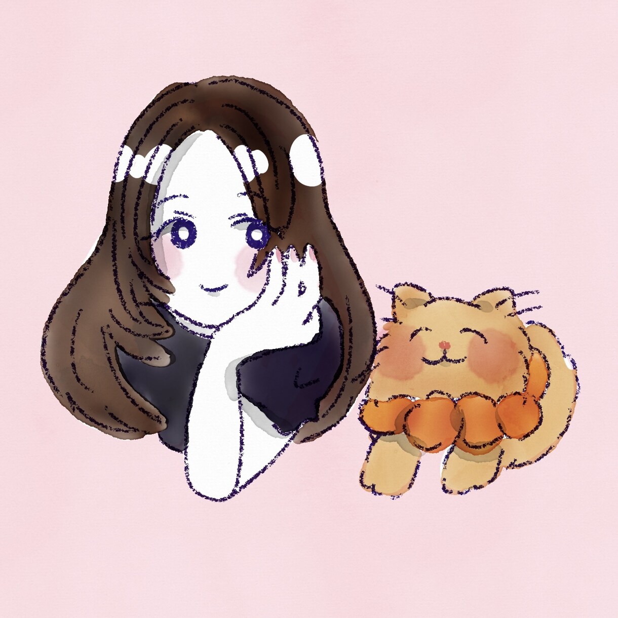 似顔絵アイコン描きます デフォルメふんわりの似顔絵描きます！ イメージ7