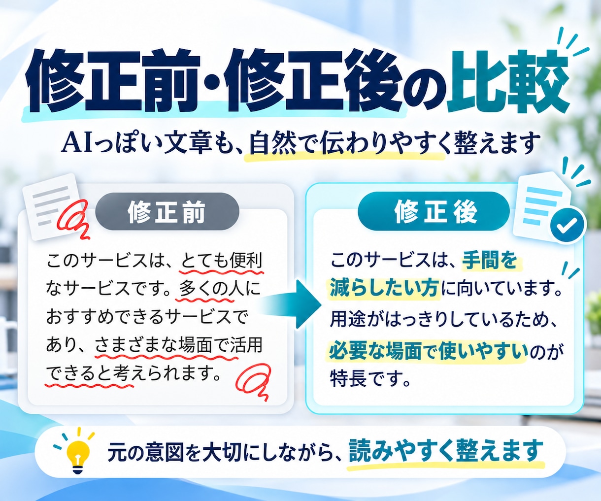AI記事をプロが校正・リライトします SEO経験10年以上！事実確認や文章改善にも対応 イメージ4