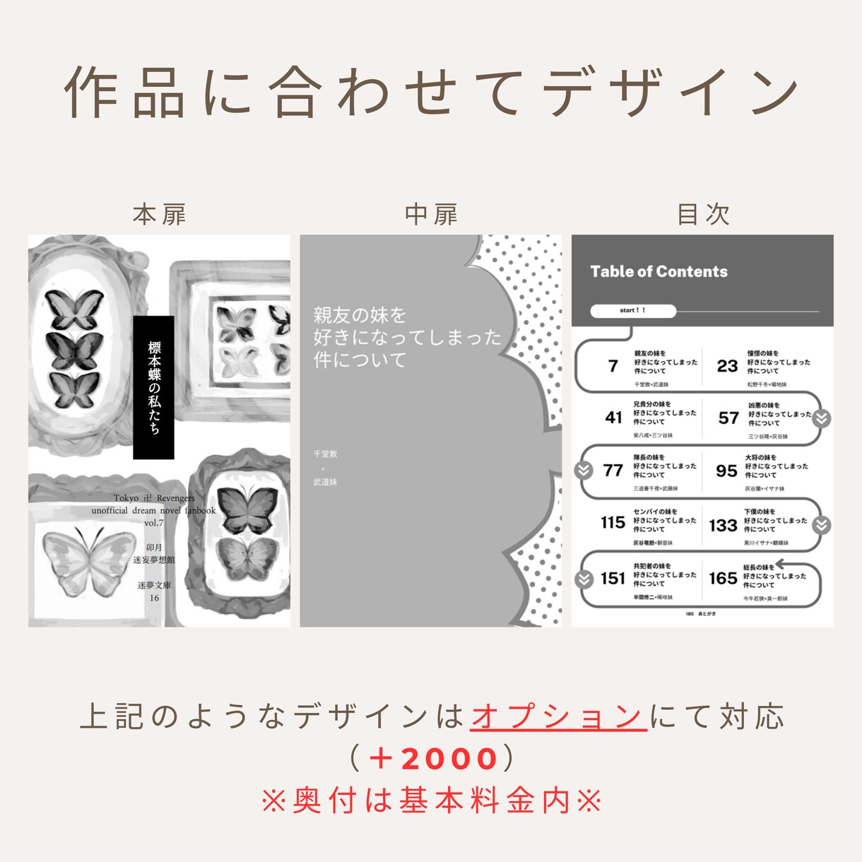 小説同人誌や冊子の本文組版デザインやります あなただけの素敵な御本作成に是非お手伝いさせてください！！ イメージ4