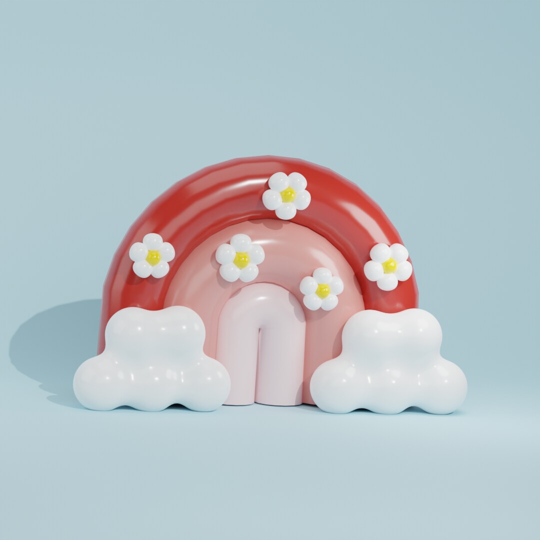 おもちゃ風のぷっくりとした立体イラストを描きます WebサイトやSNSにぴったりの、カラフルでやさしい世界観 イメージ8
