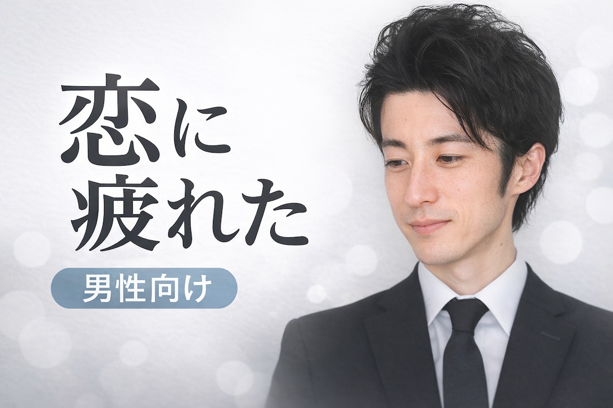 今すぐ相談OK!恋に疲れた男性の話を電話で聞きます 【恋愛で疲れた男性へ】誰にも言えない悩みを電話で受け止めます イメージ1