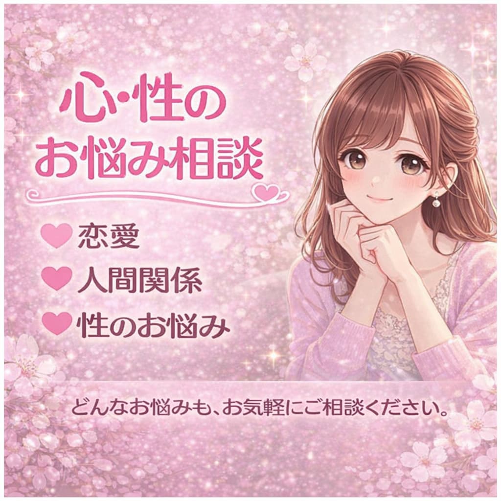 恋愛・人間関係・性のお悩み丁寧にお聞きします 誰にも言えない心の悩み・愚痴！チャットで話してみませんか？ イメージ1