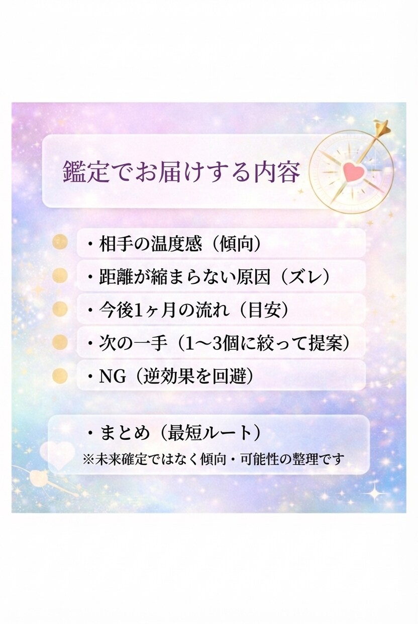片想い    脈あり？次の一手を提案します 誘う？待つ？最短の一手をご提案します。 イメージ2