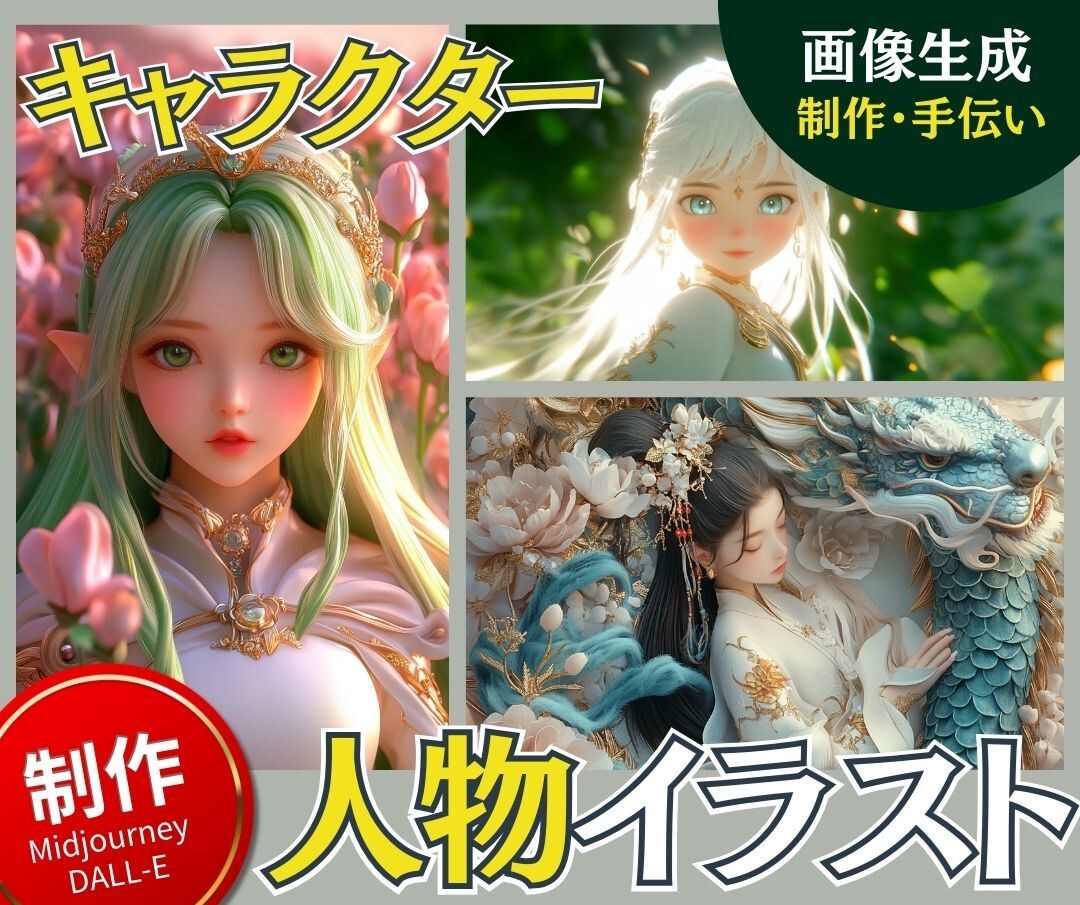 初心者向！ AI画像プロンプト作成のお手伝いします あなたの想像をAIアートに！プロンプトクリエイターにお任せ！ イメージ1