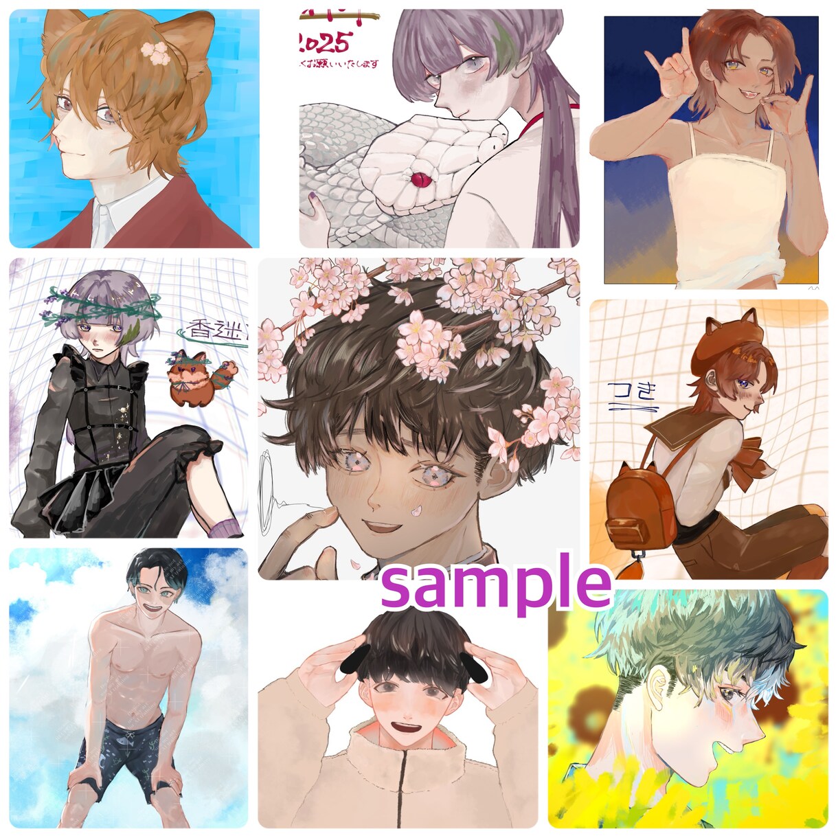 厚塗りで希望に沿った雰囲気のイラストを制作します 歌ってみたや記念イラストなどにどうぞ！！ イメージ2
