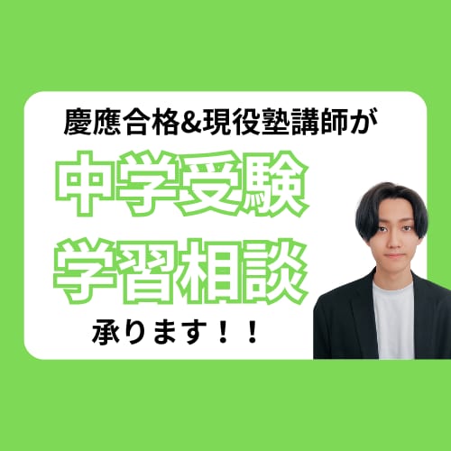 中学受験生の学習相談から計画・方針立てまで承ります 現役塾講師が中学受験合格をサポート！ イメージ1