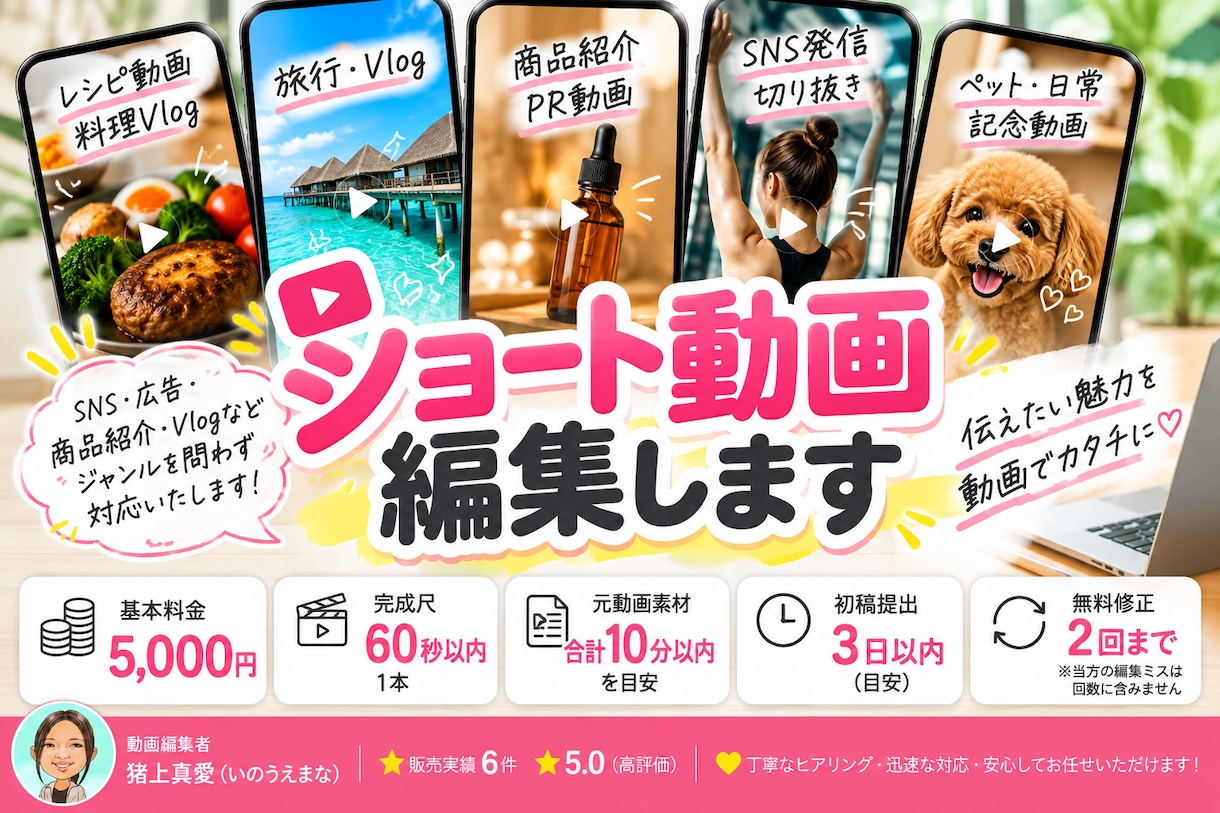 TikTok・リール・ショート動画を編集します ★5評価・リピート実績あり｜視聴者目線で丁寧に編集 イメージ1