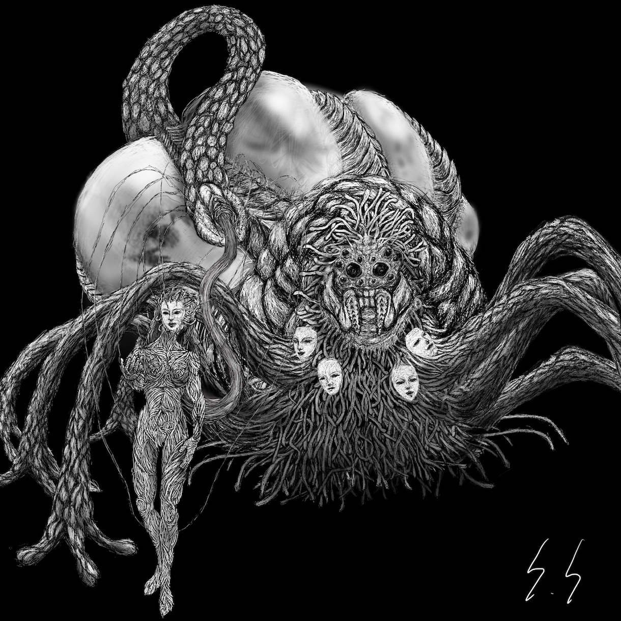モンスターのイラストを描きます 色々なタッチで、リアル系、コミカル系、おぞまし系、触手系！ イメージ8