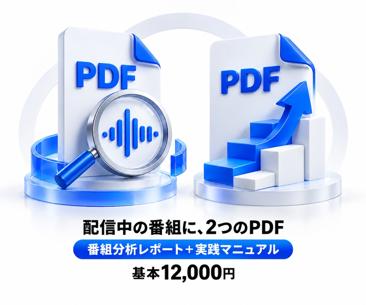 ポッドキャストを聴いて分析・改善提案をします 番組分析レポート＋実践マニュアルをお届けします イメージ4