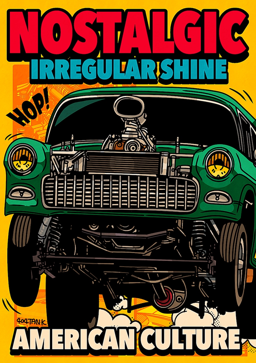 レトロポスター風に車の絵を描きます レトロポスター風に愛車お描きします! イメージ4