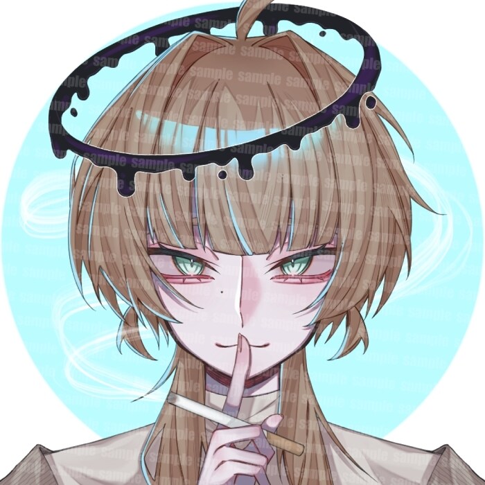 あなたのキャラのアイコンイラストを描きます 描き込み量のある塗りと立体的な赤み涙袋が特徴です イメージ5