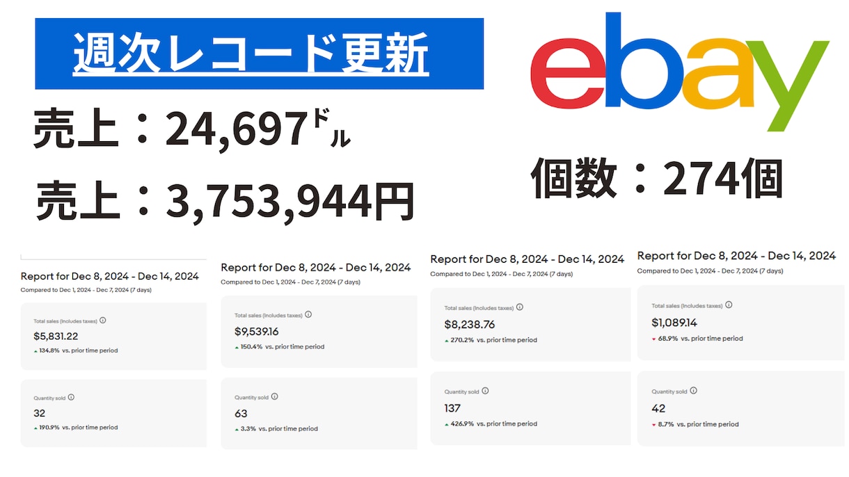 ゼロから始めるeBay輸出徹底サポートします 学び放題！特盛教材＋２ヶ月コンサル＋無制限チャット付 イメージ4