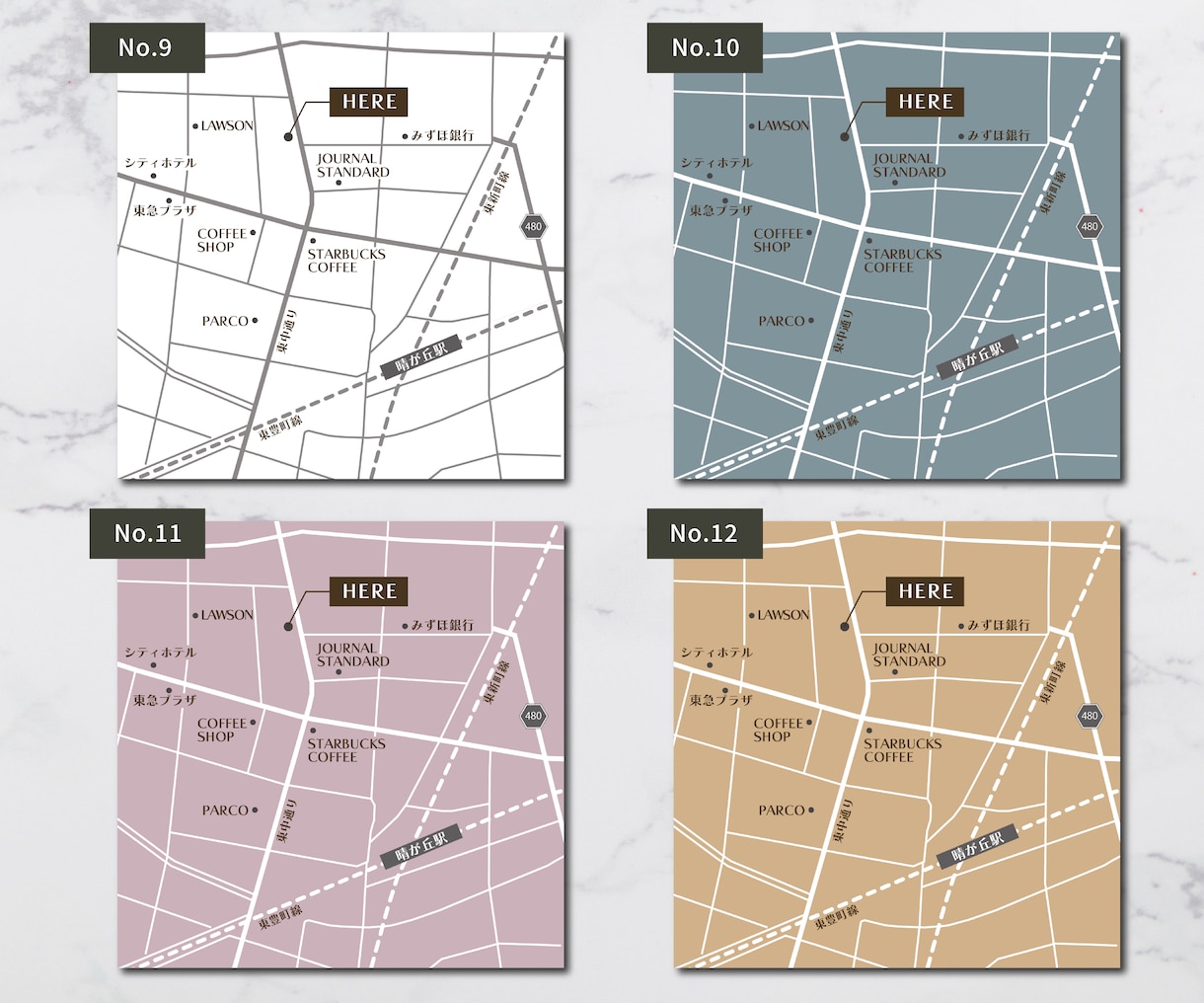 シンプルでおしゃれな分かりやすい地図作成いたします サンプルから選んで簡単に依頼★チラシや案内状に！修正無制限！ イメージ4