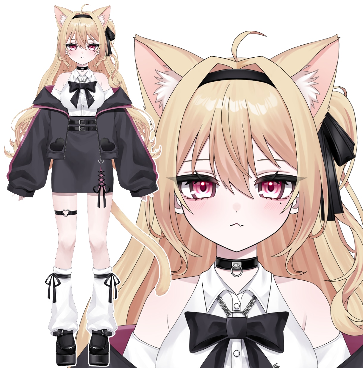 Vtuberキャラデザ～モデリング全て制作します キャラデザ・イラストのみ、配信画面、三面図等のご依頼も可能。 イメージ3