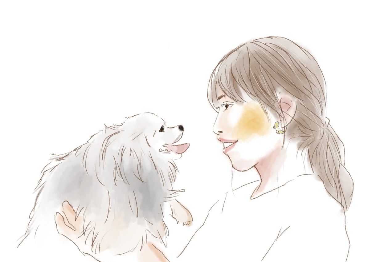 似顔絵描きます 水彩画のような優しいタッチの似顔絵を残しませんか。 イメージ2