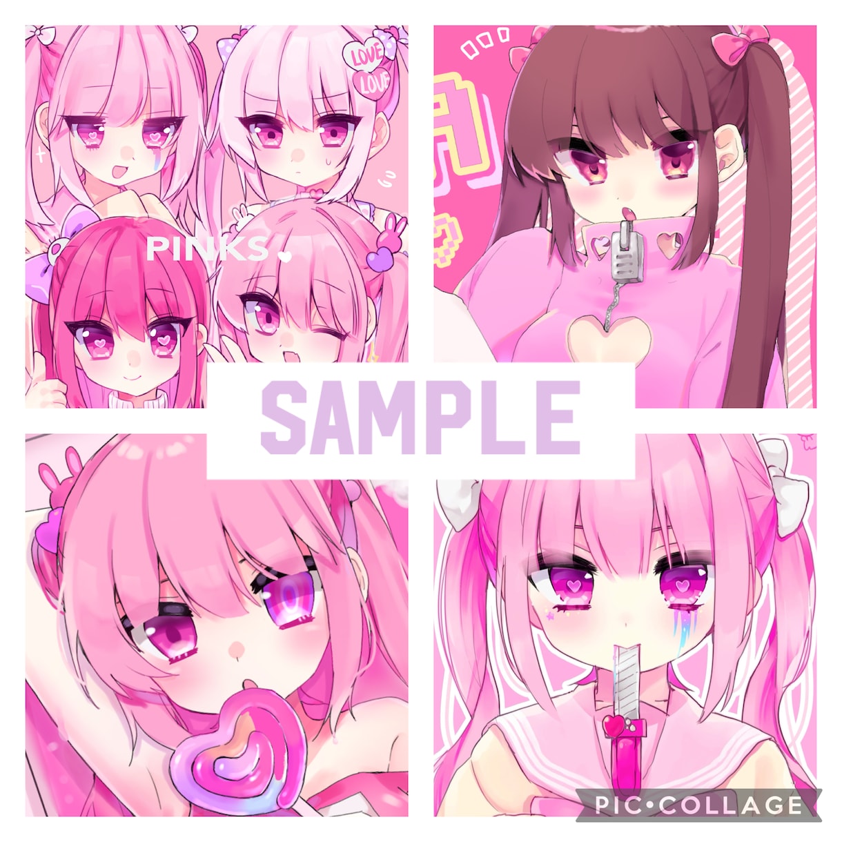 可愛いアニメ風イラスト作成します 病みかわいい、萌えかわいいイラストが得意です！ イメージ1