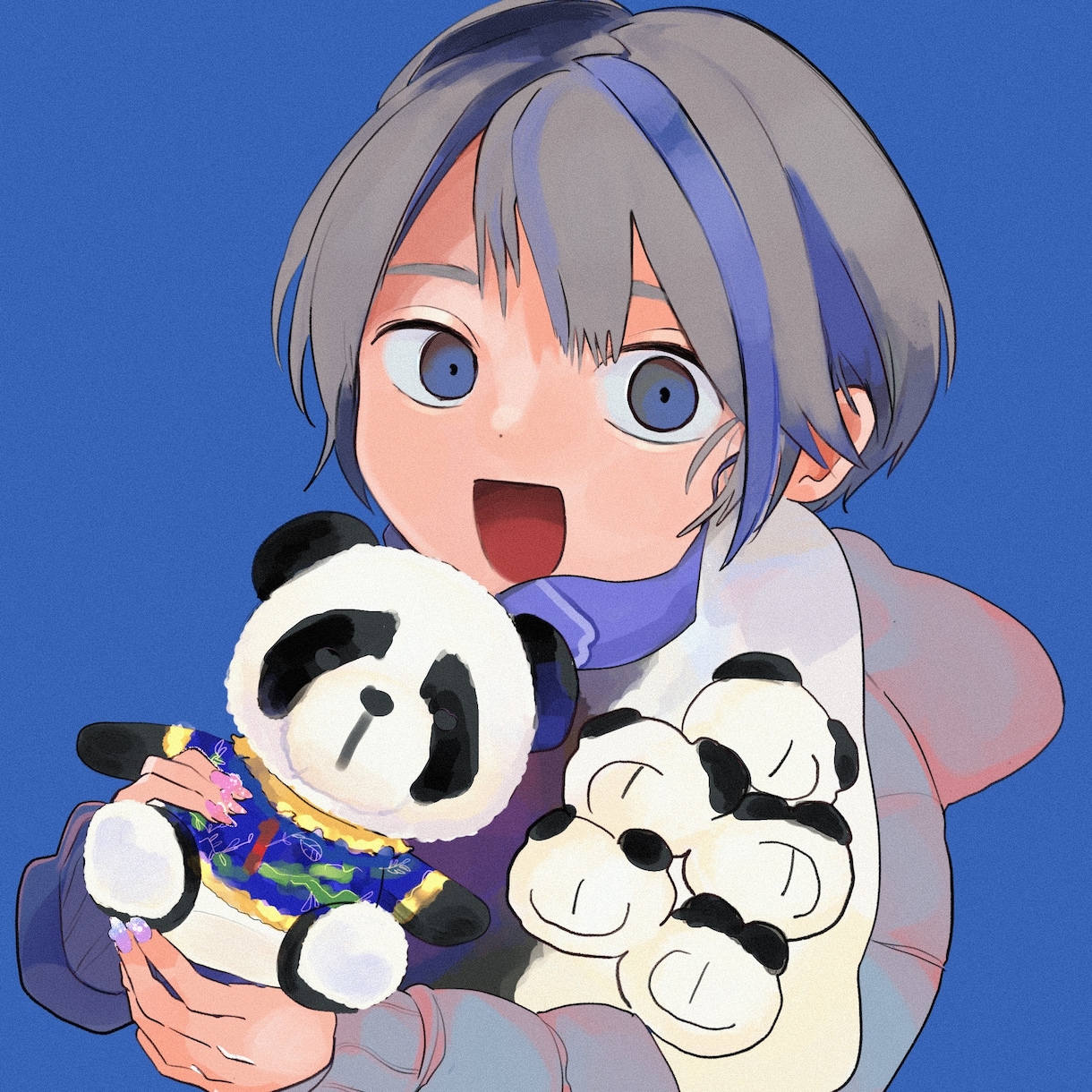 アイコン描きますます 地雷系女の子、男の子描きます。目に光がない感じが得意です。 イメージ1