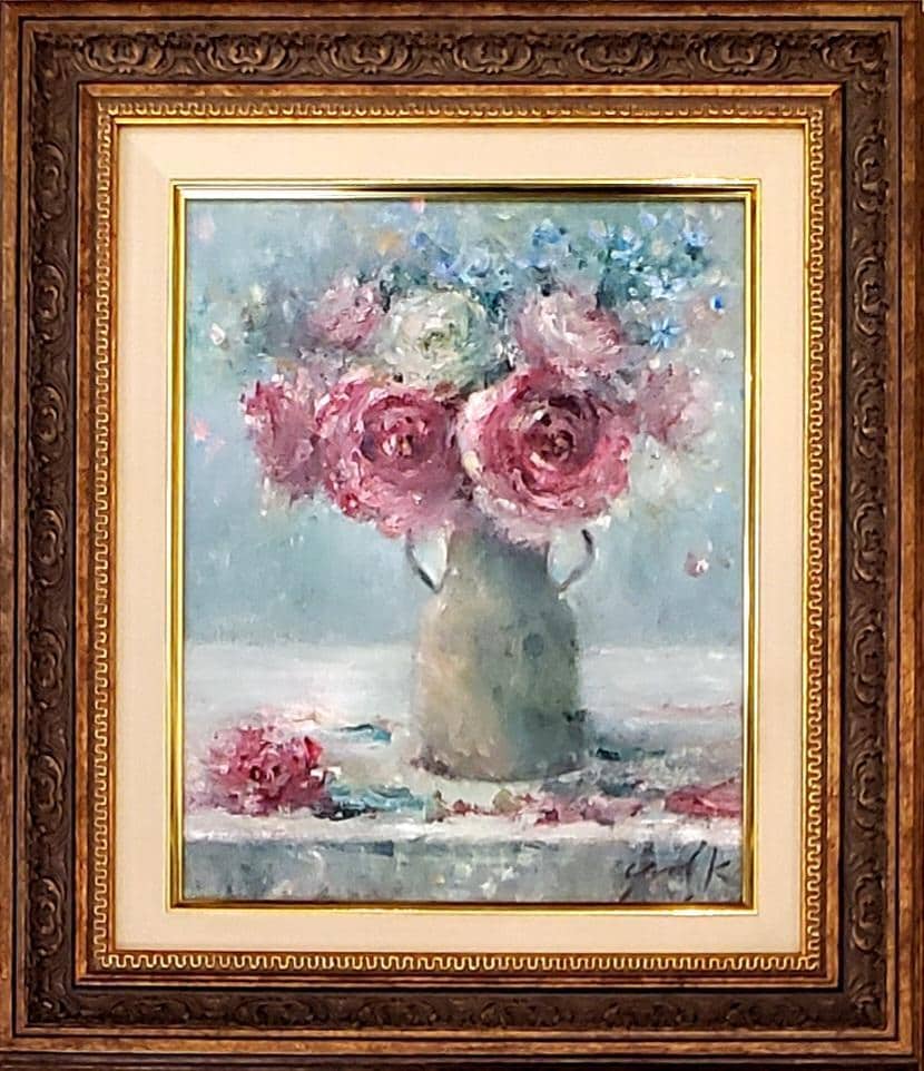印象派のようなタッチのプロの画家が油絵を制作します サイズ：F3/額付/表紙絵/贈答用/商用利用/お部屋に飾る絵 イメージ4