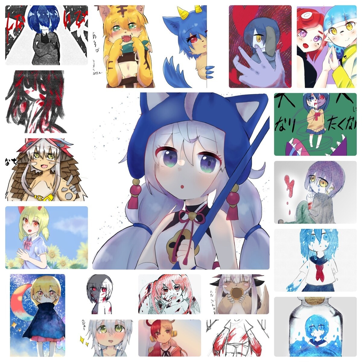 可愛い女の子やケモノのイラスト描きます 水彩風や厚塗りなど様々な塗りがお選びいただけます イメージ3
