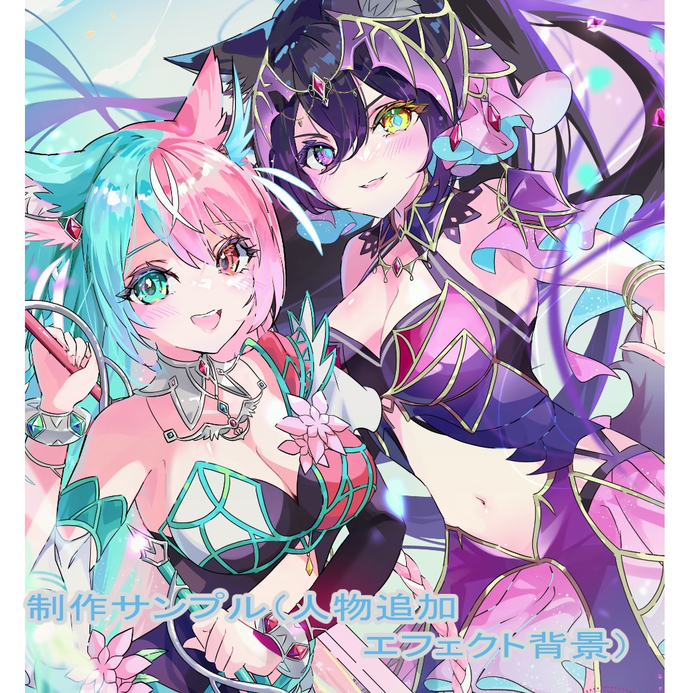 Vtuber配信サムネ・歌ってみたイラスト描きます 歌ってみた / 配信 / SNS / かわいい女の子 イメージ7