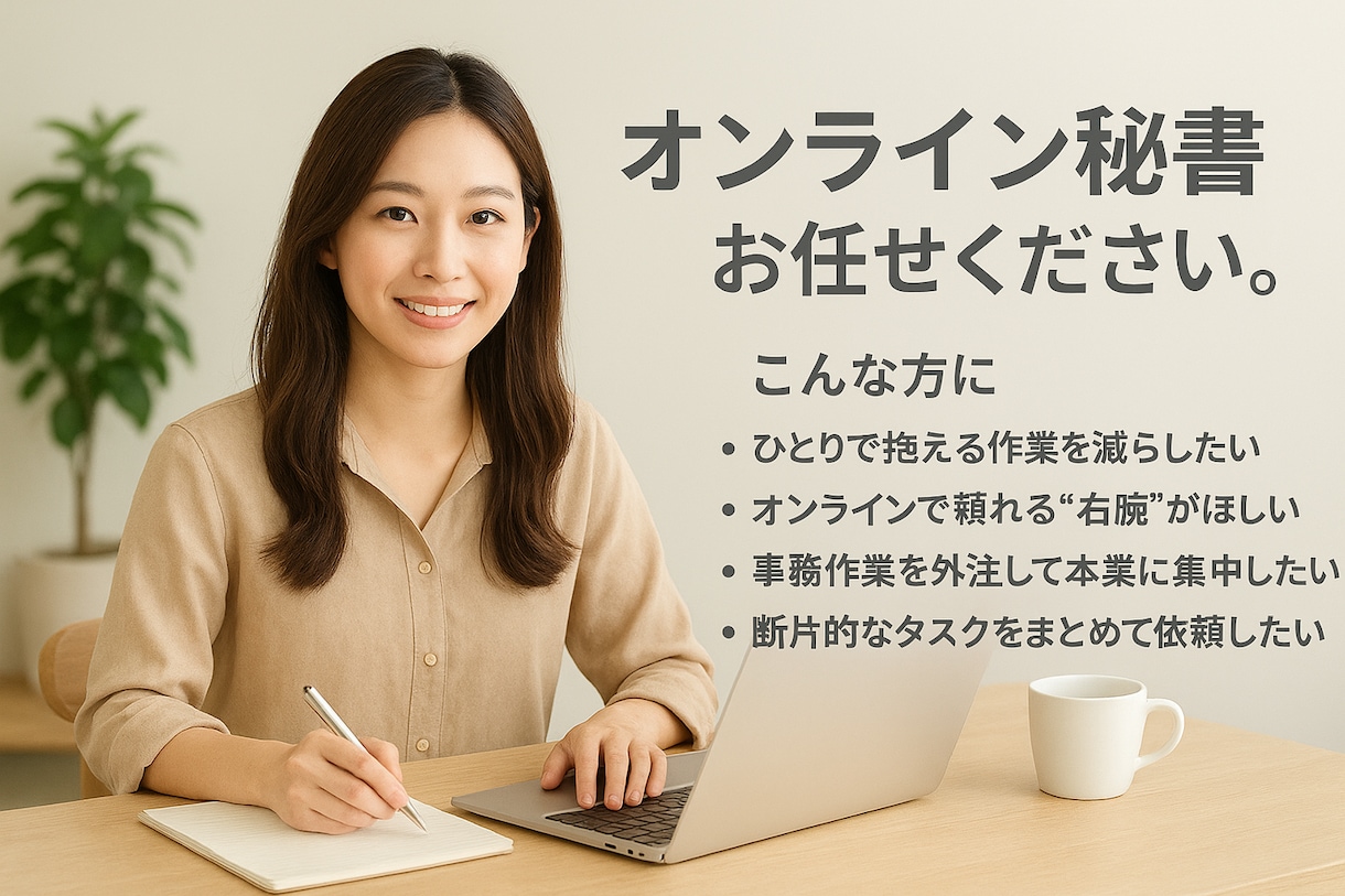 手放したい事務仕事をフルサポートします あなたの右腕になり、本業に集中できる環境を作ります イメージ1