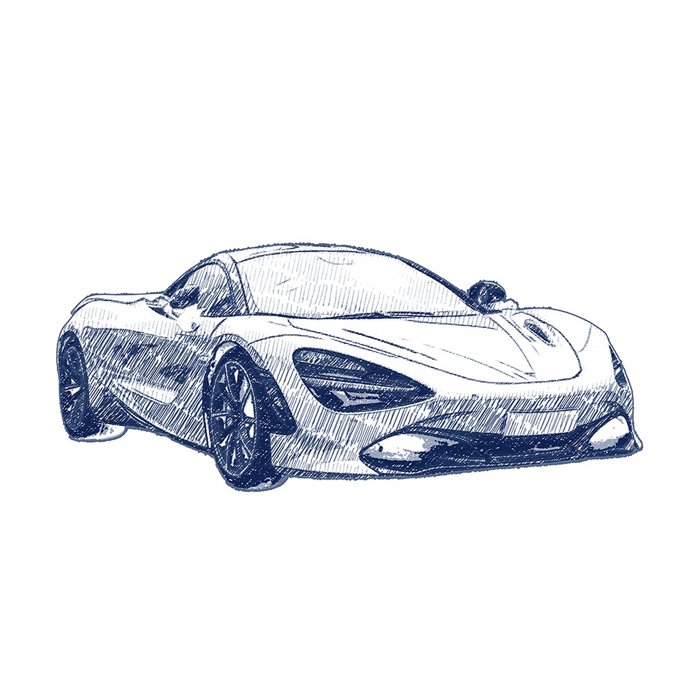 写真から味のあるペン画風愛車イラストを制作します 線の表情を楽しむ、手描き風イラスト イメージ7
