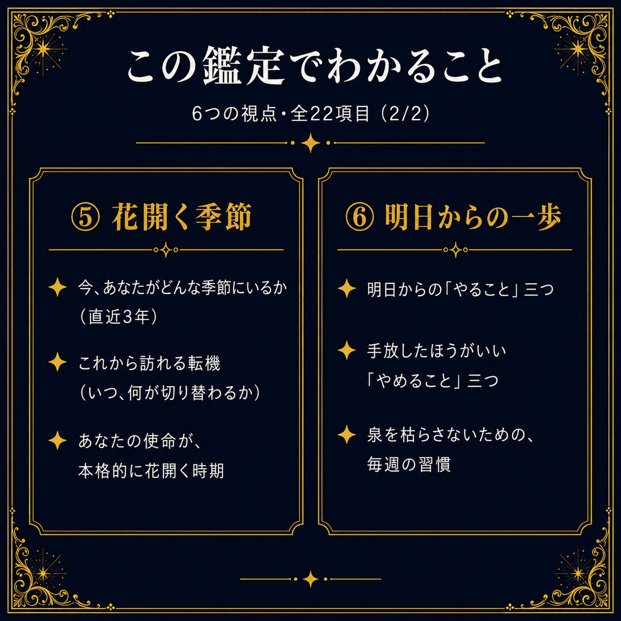 古代占星術であなたの使命と魂の目的を鑑定します 器・力の地形・使命の核心・花開く季節・明日の一歩まで イメージ3
