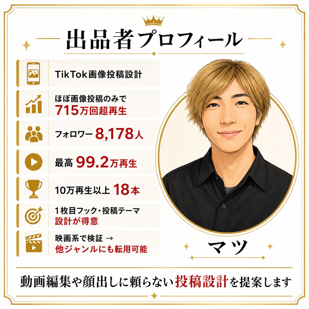 TikTok画像投稿の伸ばし方を提案します ほぼ画像投稿のみで715万回超再生 イメージ9