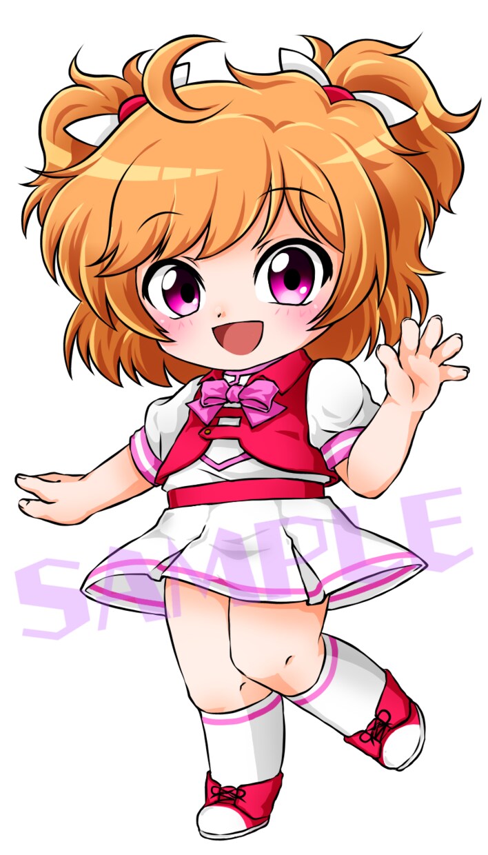 3頭身のかわいい立ち絵描きます 2頭身からパワーアップ！細かい表現ができるようになりました！ イメージ3