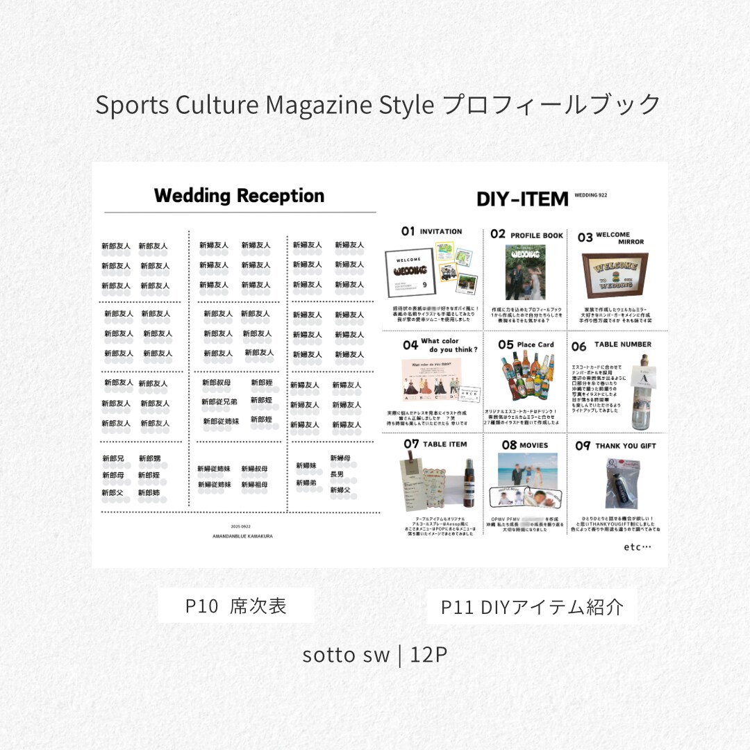 スポーツカルチャー誌風プロフィールブックが作れます 簡単にこだわりたい方必見！！テンプレ豊富なプロフィールブック イメージ7