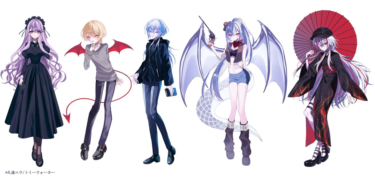 Vtuber向け✦パーツ分けキャラクター制作します かわいい✦かっこいいどちらもお任せください! イメージ8