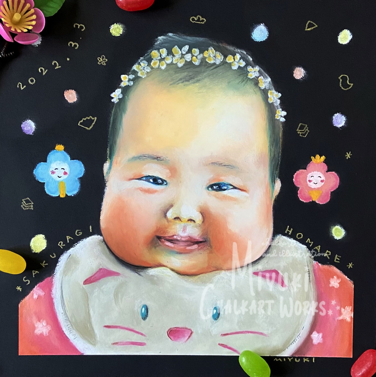 完全手描き記念日やお祝い用に似顔絵をお描きします 大切な人との時間を色鮮やかな思い出に。 イメージ1