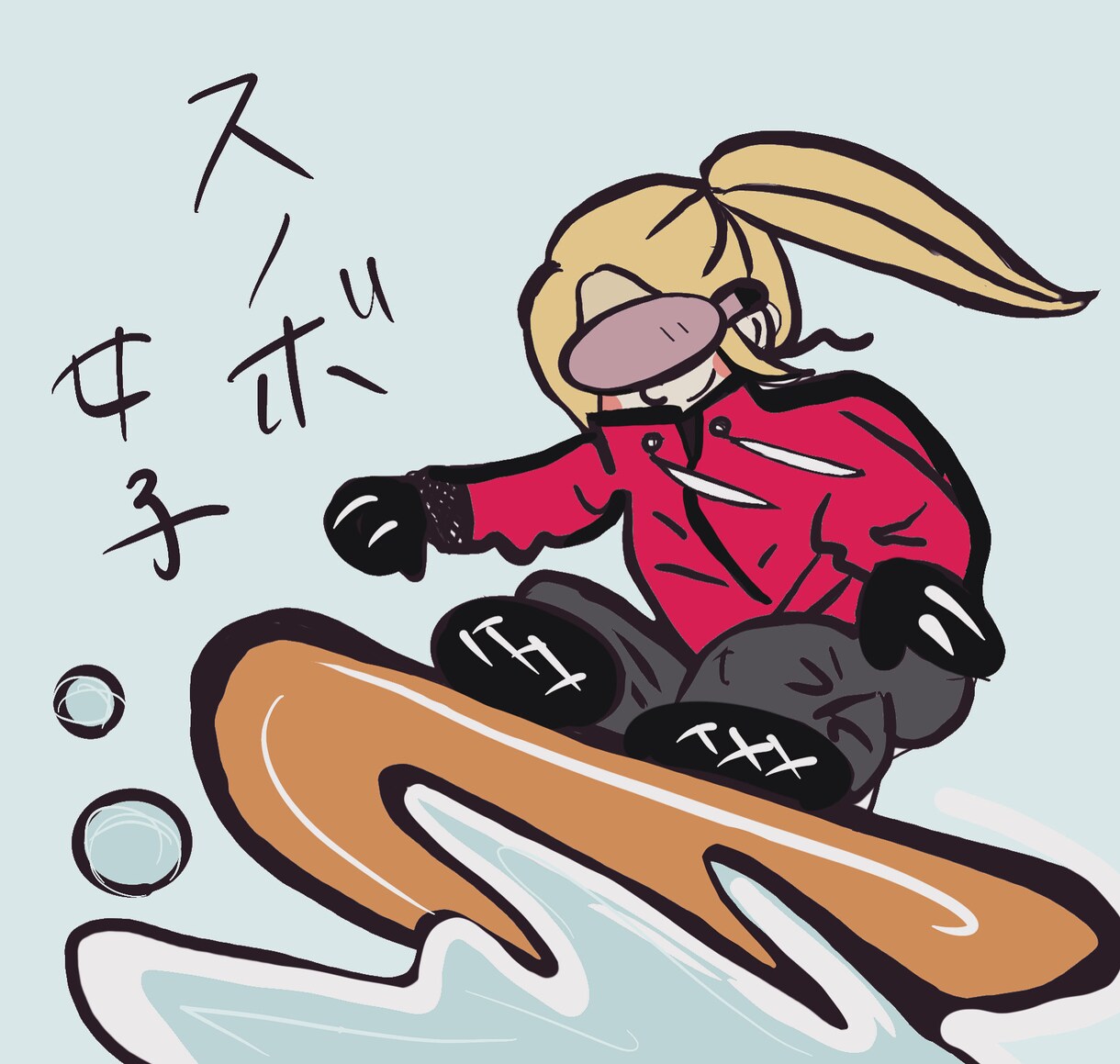 インスタ等で使える韓国風やポップ画描きます 横顔と後ろ姿とポップ画を描く人です。 イメージ9