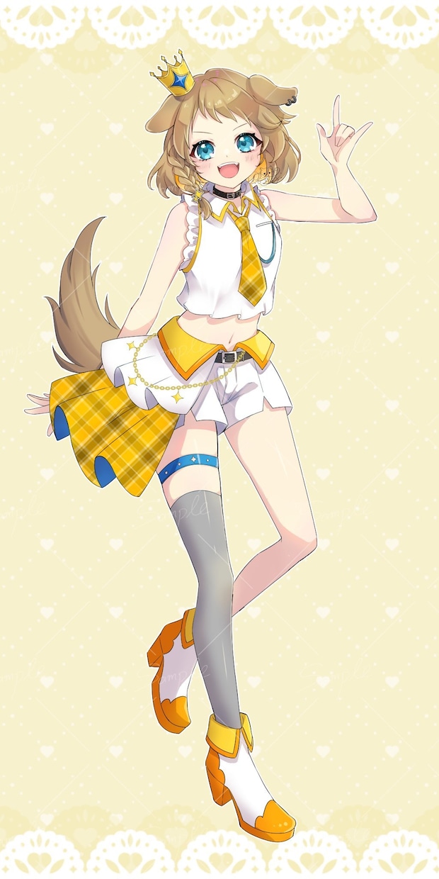 商用OK！かわいい女の子のイラスト描きます 歌ってみた動画のサムネイルや立ち絵、キービジュアルなど イメージ8