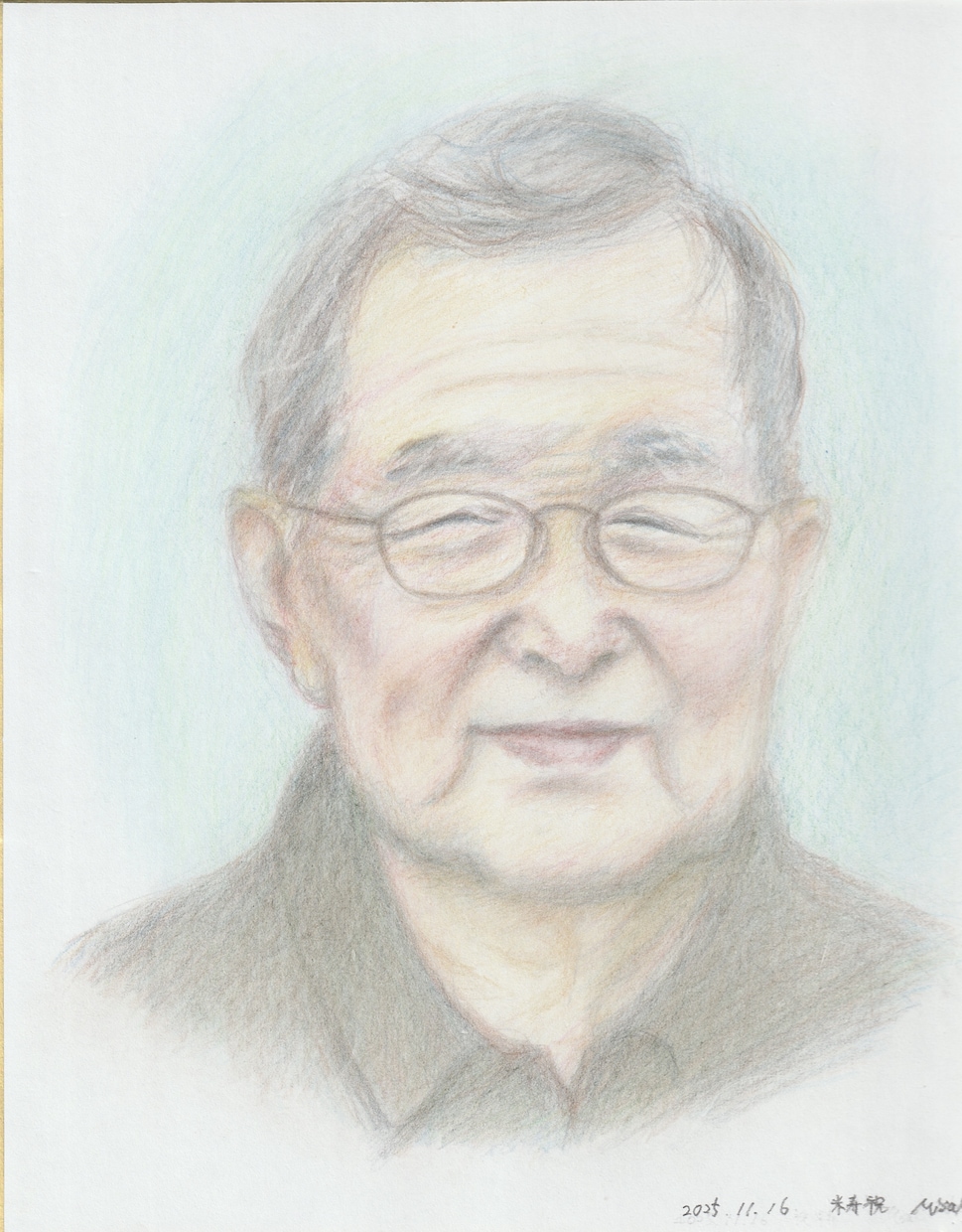 お写真からやさしい雰囲気のリアルな肖像画を描きます （鉛筆・色鉛筆）　プレゼント　アイコン　記念に イメージ6
