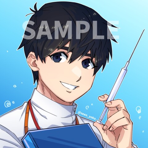 SNS等に使える、「人間キャラ」のアイコン描きます ゲームの２Ｄイラストレーターがオリキャラをイラスト化！ イメージ3