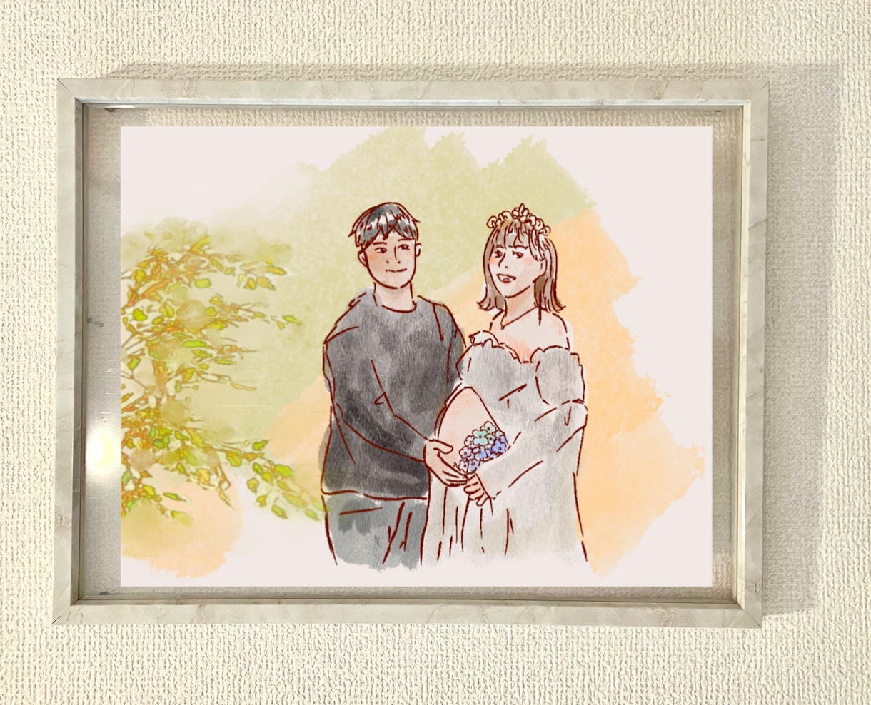 シンプルでおしゃれな似顔絵をお写真から描きます インテリアにぴったり、シンプルでおしゃれな似顔絵です。 イメージ5