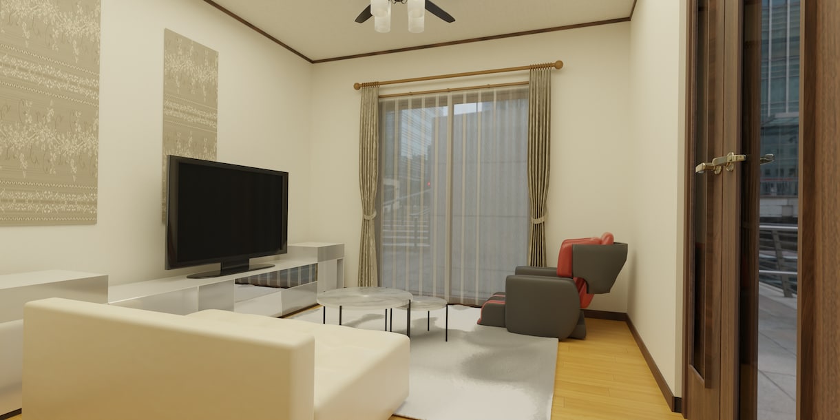 パースを作成してイメージを分かりやすく視覚化します インテリアや家具などの3Dイメージ！ イメージ3