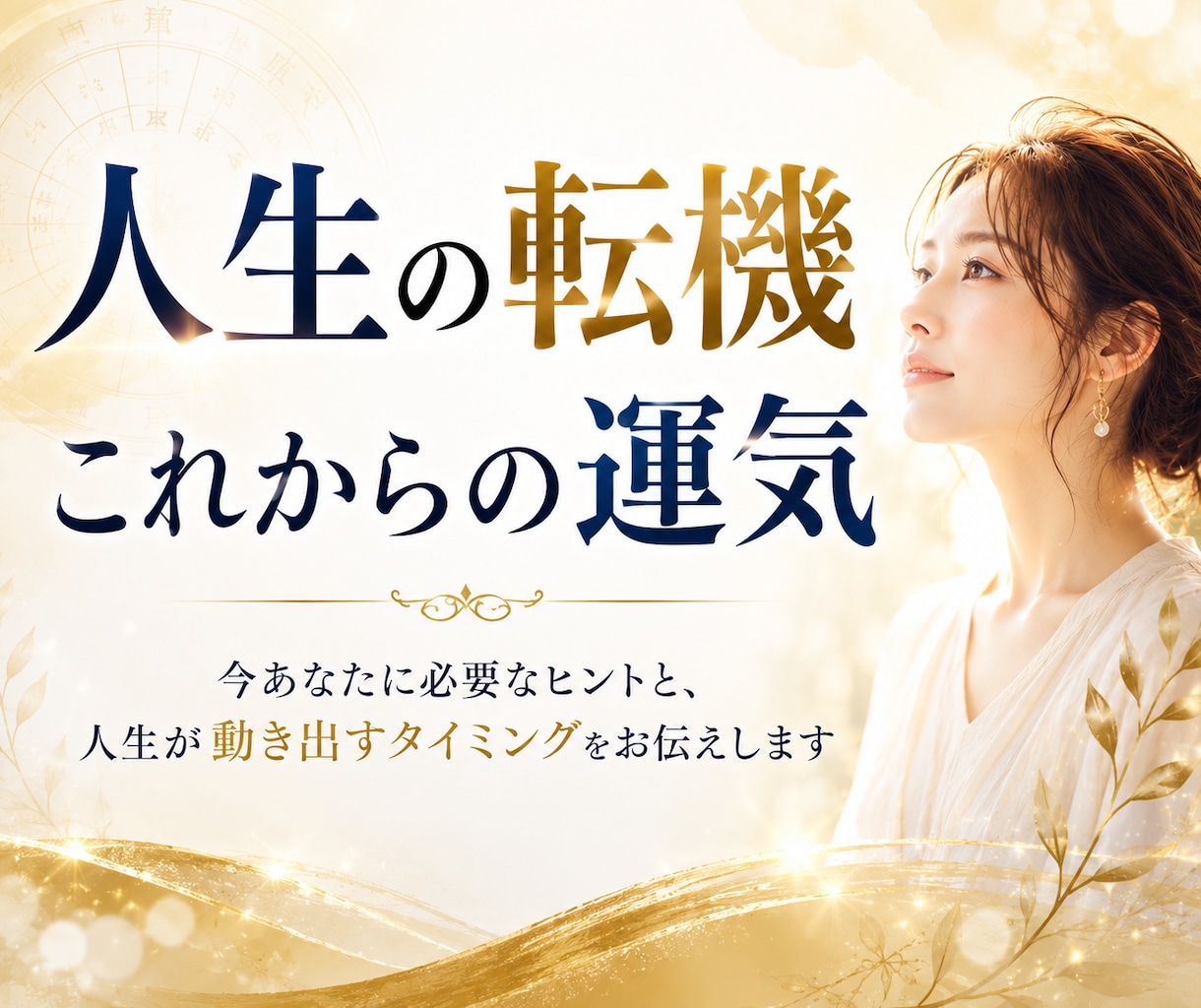 人生の転機・これからの運気を宿命から読み解きます 今あなたに必要なヒント、人生が動くタイミングをお伝えします イメージ1