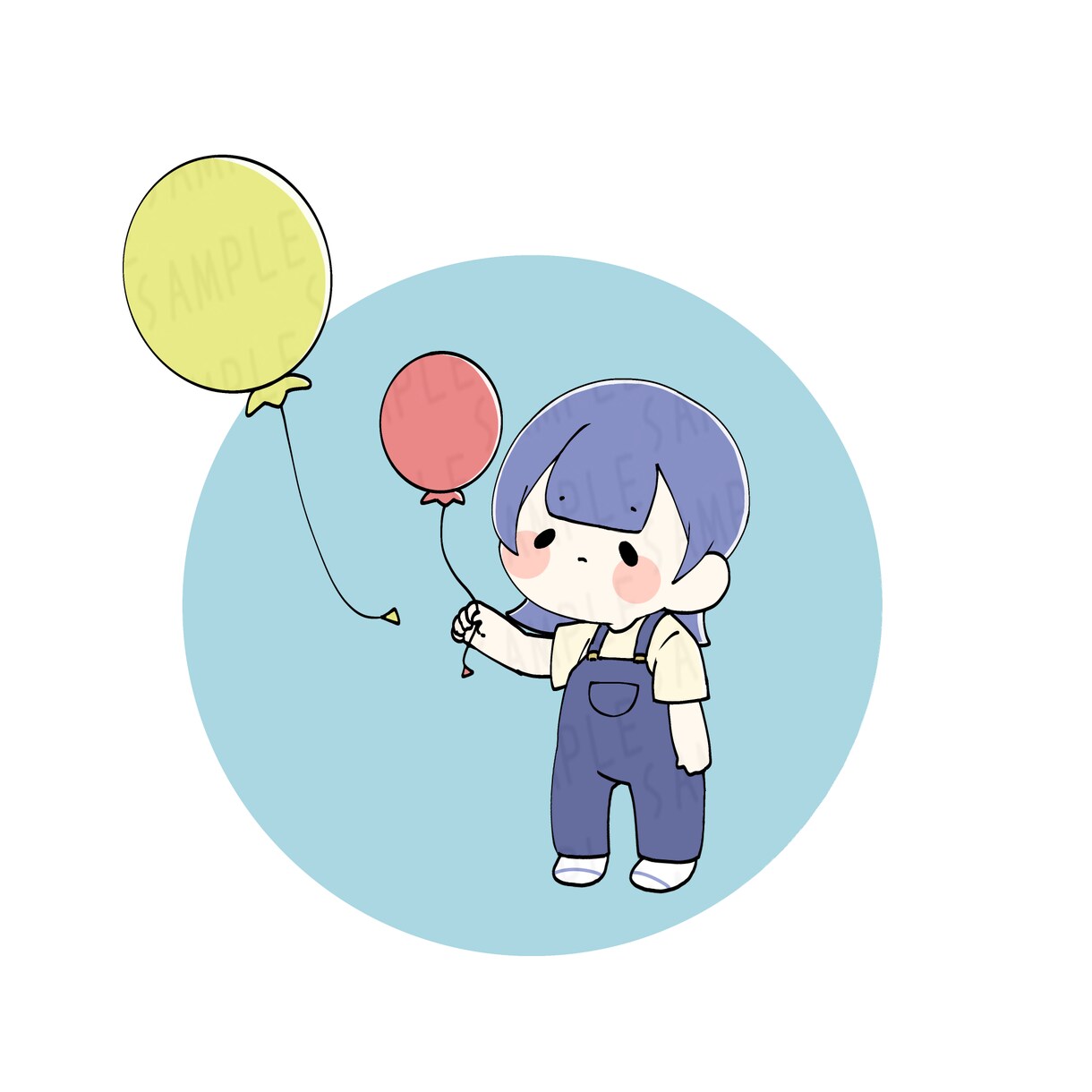 かわいいちびキャラアイコン承ります 修正無料！納得いくまで対応します！ イメージ3