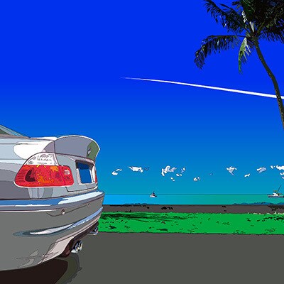 あなたの思い出のお車を描きます 思い出の車、お気に入りの愛車と景色であなただけの記念アートを イメージ8