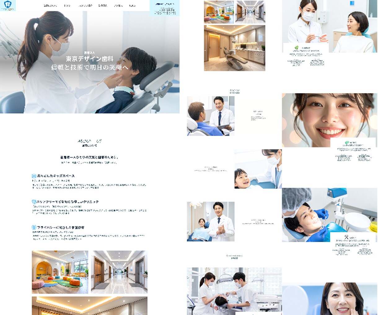 清潔感と信頼感を伝えるWEBデザインを制作します 不安解消に特化。患者目線で信頼を築く歯科サイト イメージ3