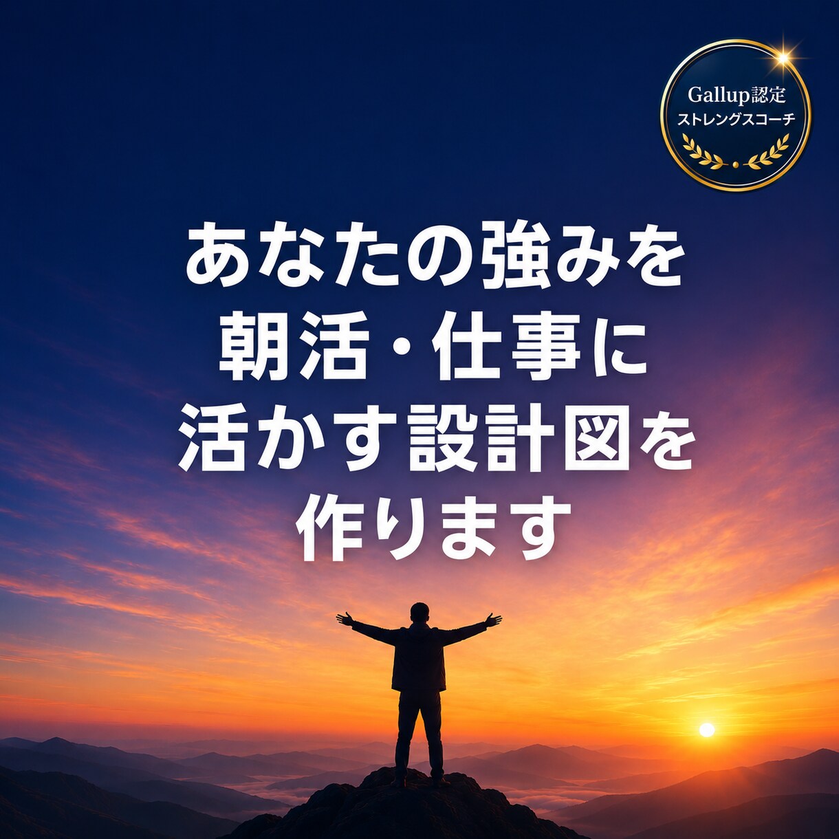 ストレングスファインダーで強み発見・活用支援します Gallup認定コーチが強みを朝活デザインに応用します イメージ1
