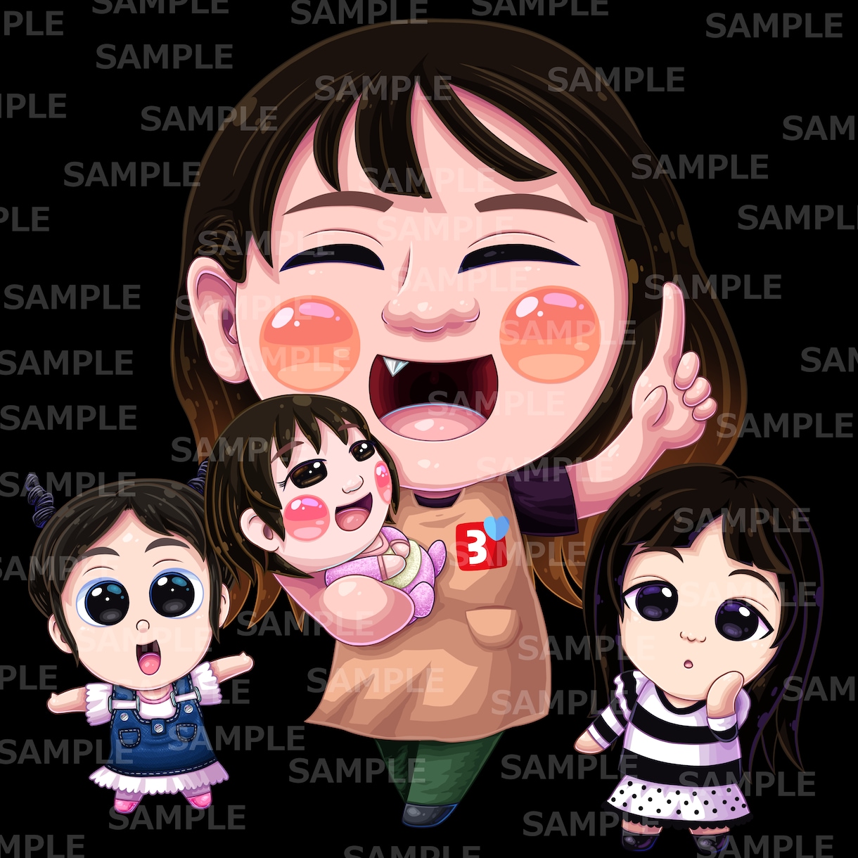 あなたをデフォルメます プロフィール画像などにオススメです イメージ3